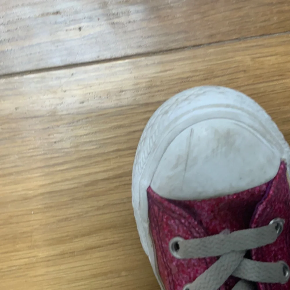 Converse All Star Pink Glitter Low Top Sneakers